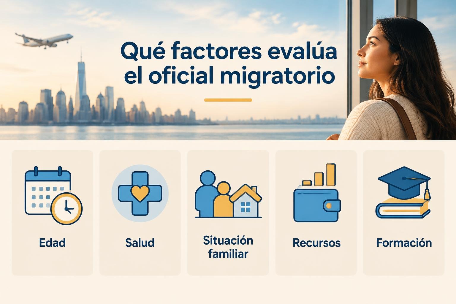 Los cinco factores del análisis de carga pública: edad, salud, situación familiar, recursos y formación