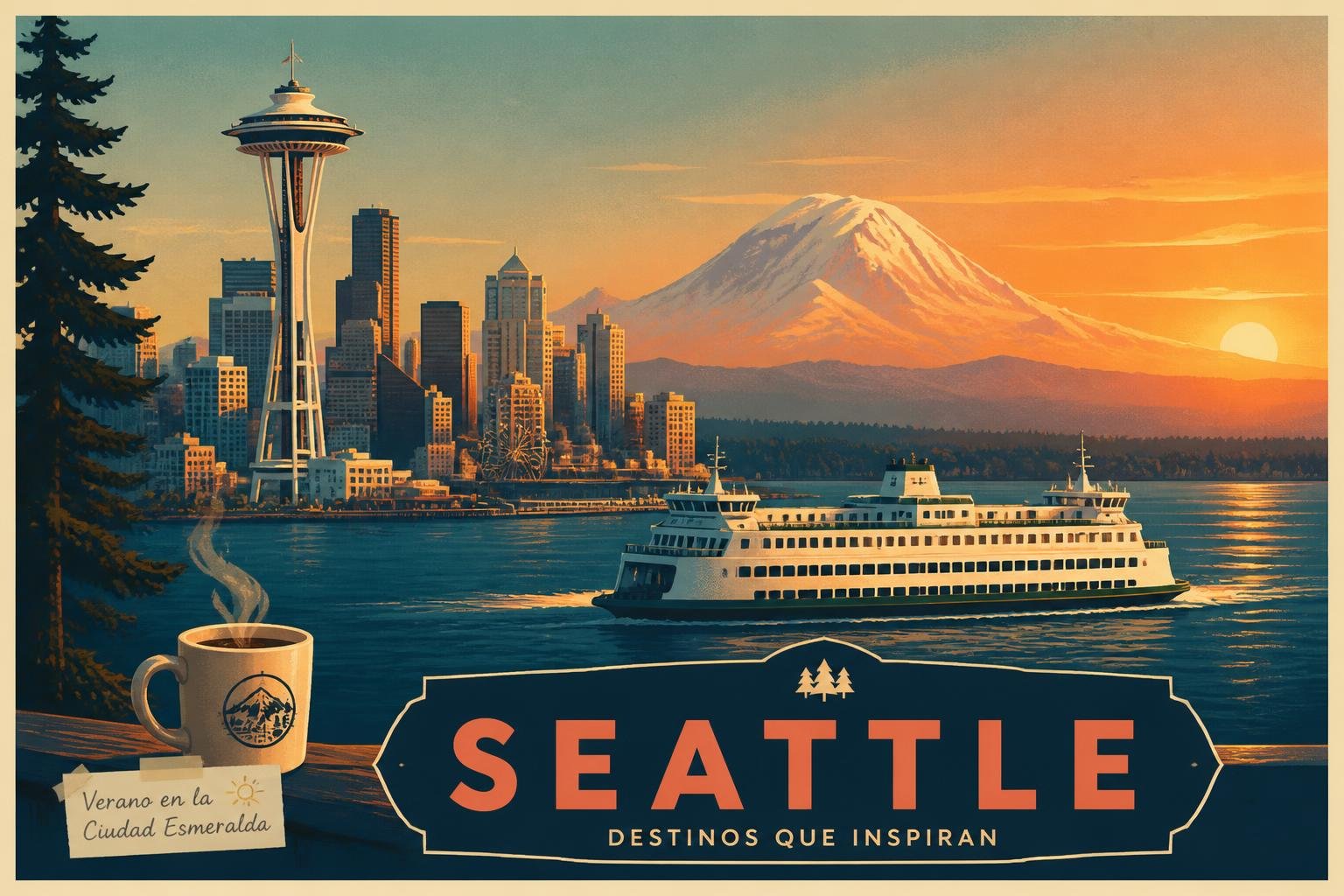 Seattle: café, ferries y montañas en el verano más fresco de USA