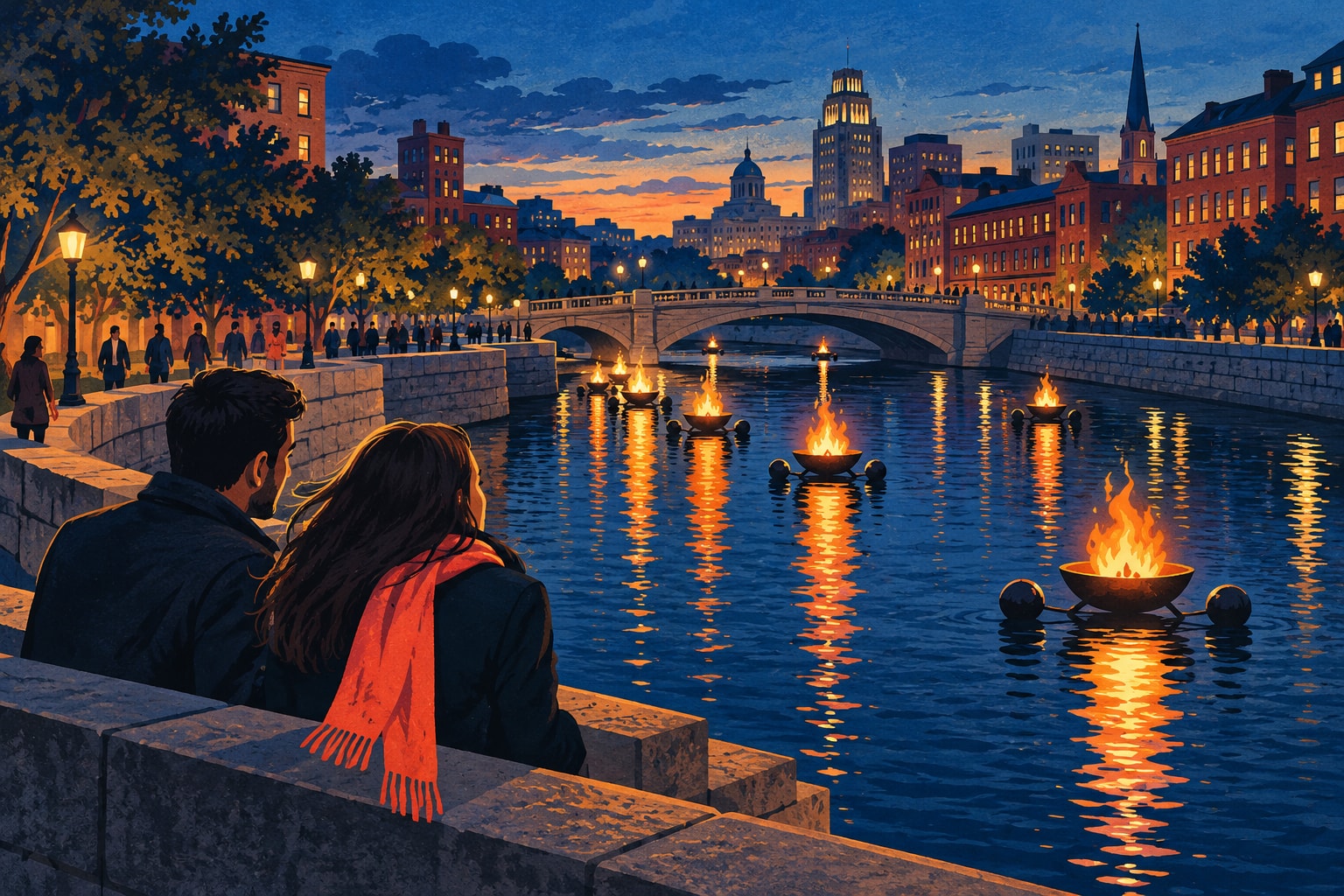 WaterFire en Providence: 5 claves para la noche de fuego del 7 de noviembre